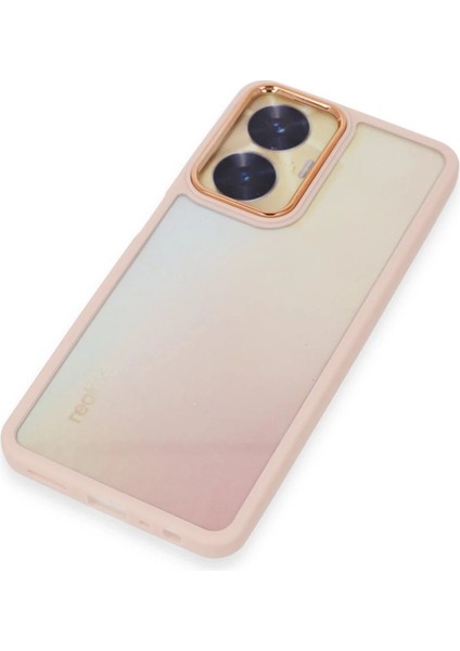 Realme C55 Kılıf Dora Kapak - Pudra