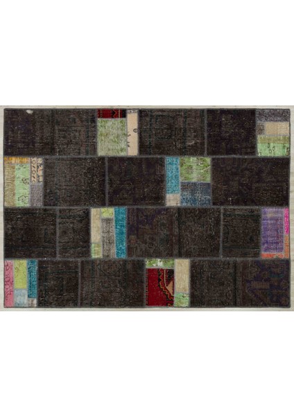 Doğal El Dokuma Patchwork Halı