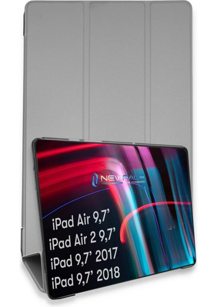 iPad 5 Air 9.7 Kılıf Tablet Smart Kılıf - Gri