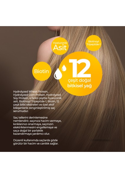 Botanik Peptid İçerikli Saç Bakım Serumu Derinlemesine Nemlendirme 30 ml Bitkisel Keratin indirimleri