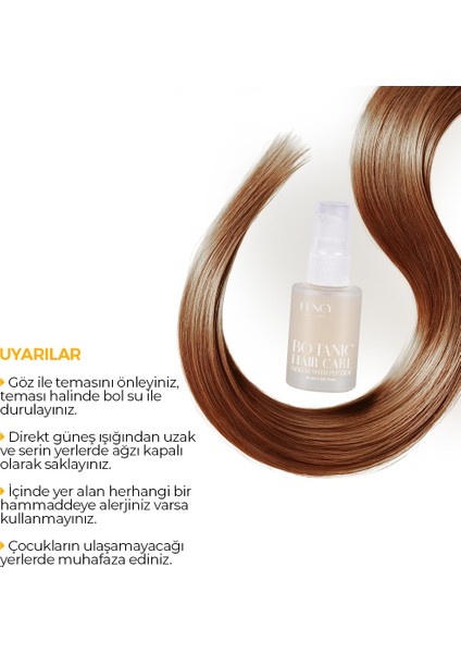 Botanik Peptid İçerikli Saç Bakım Serumu Derinlemesine Nemlendirme 30 ml Bitkisel Keratin