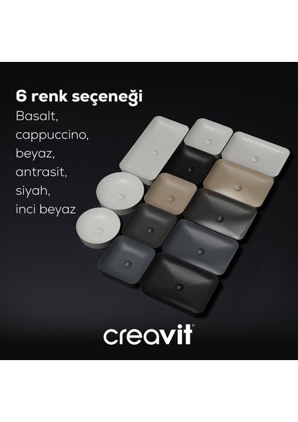 Ultra Dikdörtgen Çanak Lavabo 60 cm Mat Cappucino indirimleri