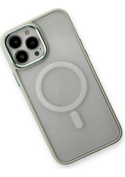 iPhone 13 Pro Kılıf Room Magneticsafe Silikon - Su Yeşili modelleri