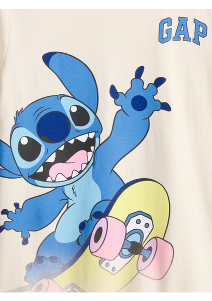 Erkek Çocuk Krem Lilo & Stitch Gap Logo T-Shirt fiyatları