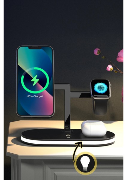 YM-UD23 Kablosuz Şarj Masaüstü Set - Siyah modelleri