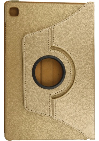 Samsung Galaxy P610 Tab S6 Lite 10.4 Kılıf 360 Tablet Deri Kılıf - Gold fiyatları