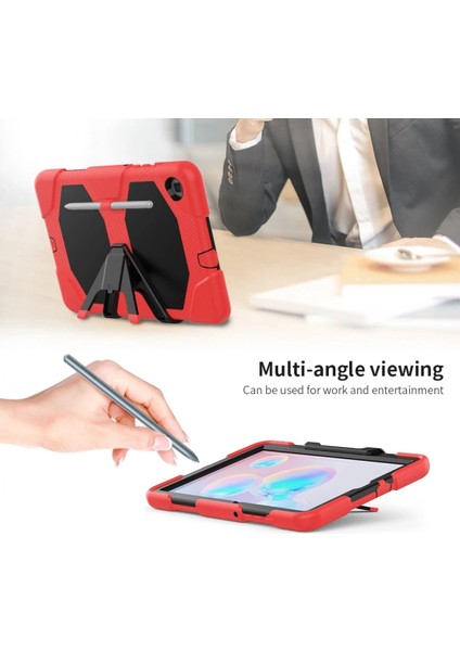 Samsung Galaxy Tab A7 10.4 Kılıf Griffin Tablet Kapak - Kırmızı