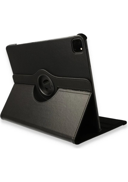 iPad Pro 12.9 (2021) Kılıf 360 Tablet Deri Kılıf - Siyah