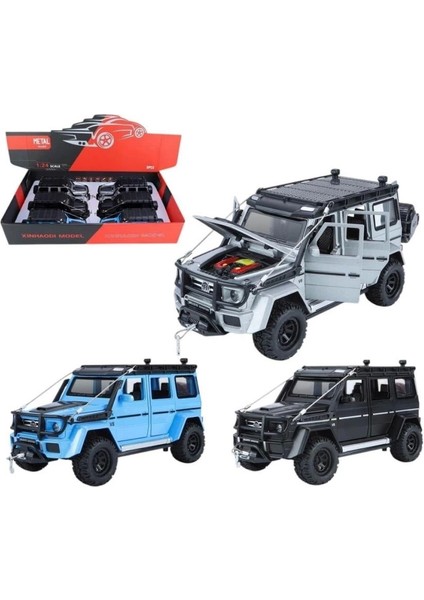 Eğitici Oyuncak XHD-B2421 -Vardem 1:24 Çek Bırak Işıklı ve Sesli Model Off Road Metal 1:24
