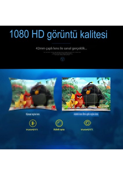 Shinecon SC-G02ED 3D Sanal Gerçeklik Gözlüğü - Siyah