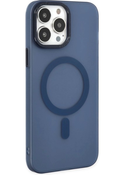 iPhone 14 Pro Kılıf Lodos Magneticsafe Mat Kapak - Mavi fiyatları