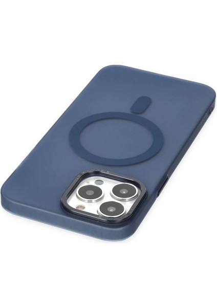 iPhone 14 Pro Kılıf Lodos Magneticsafe Mat Kapak - Mavi fırsatları