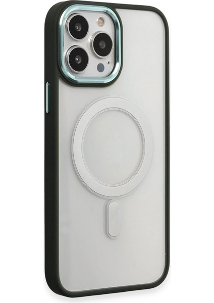 iPhone 15 Pro Kılıf Room Magneticsafe Silikon - Köknar Yeşili