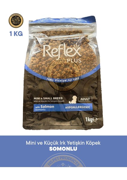 Plus Somonlu Mini ve Küçük Irk Yetişkin Köpek Maması 1kg