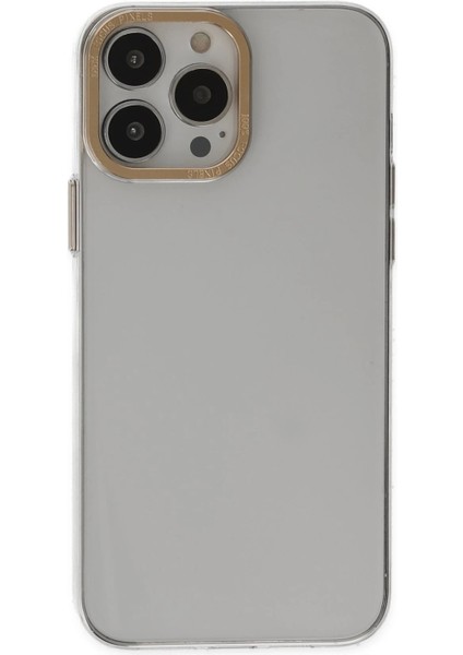 iPhone 13 Pro Kılıf Anka Pc Sert Metal Kapak - Şeffaf