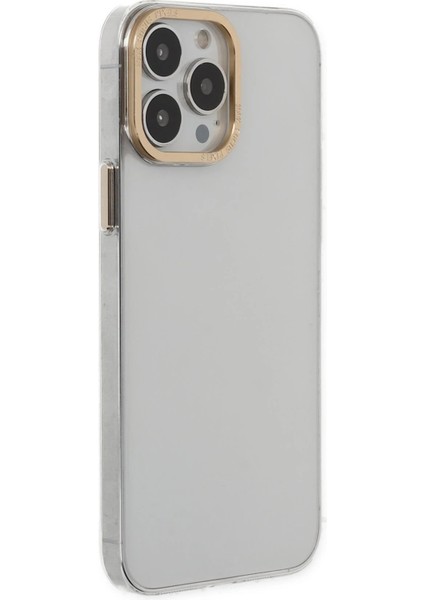 iPhone 13 Pro Kılıf Anka Pc Sert Metal Kapak - Şeffaf