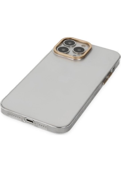 iPhone 13 Pro Kılıf Anka Pc Sert Metal Kapak - Şeffaf