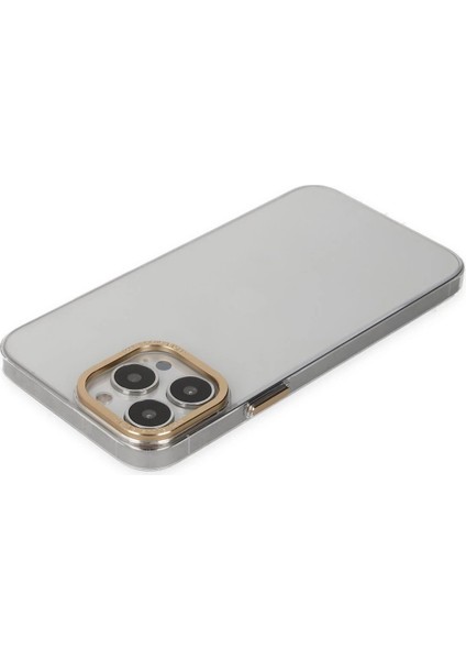 iPhone 13 Pro Kılıf Anka Pc Sert Metal Kapak - Şeffaf