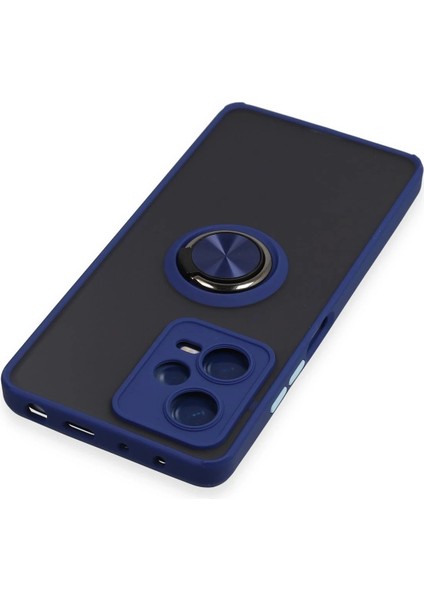 Xiaomi Redmi Note 12 5g Kılıf Montreal Yüzüklü Silikon Kapak - Lacivert fırsatları
