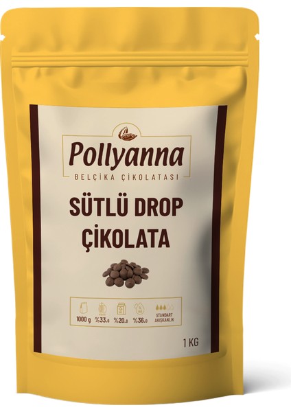 Sütlü Belçika Drop Çikolata (1 Kg)