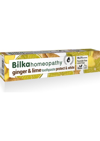 Homeopati Diş Macunu Zencefil & Limonlu