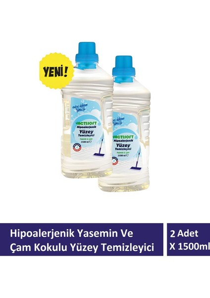 Hipoalerjenik Yasemin ve Çam Kokulu Yüzey Temizleyici 2 Adet x 1500 ml