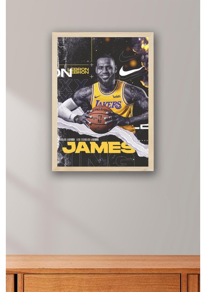 Lebron James Çerçeveli Tablo - Basketbol Nba Posteri Tablo fiyatları