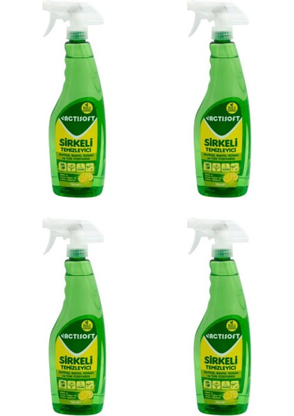 Sirkeli Yüzey Temizleyici Sprey 750 ml x 4 Adet