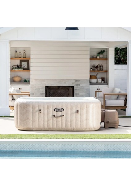 28472NP 6 Kişilik Chevron Deluxe Kare Spa Seti 1.96MX1.96MX71CM fiyatları