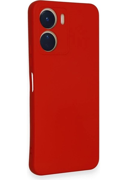 Vivo Y16 Kılıf Nano Içi Kadife Silikon - Kırmızı fiyatları
