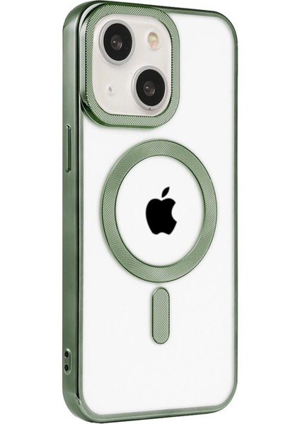 iPhone 15 Kılıf Kronos Magsafe Kapak - Açık Yeşil
