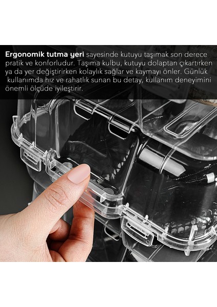 5 Adet Kadın Ayakkabı Kutusu - Şeffaf Ayakkabı Düzenleyici Saklama Kutusu Organizer Seyahat Kutusu