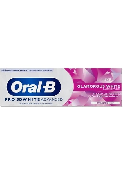 Oral B 3dw Luxe Glamorous White Diş Macunu 75ML