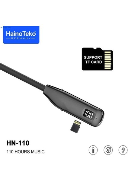 Haino Teko HN- 110 Uzun Pil Ömürlü Boyun Askılı Bluetooth 5. 3 Kulaklık | 110 Saat Çalma Süresi | TF Kart Destekli fiyatları