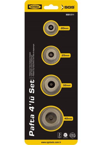 Gönen Döküm Tamir Paftası + Pprc Boru Kaynak Makine Paftaları 4 Parça Set + Boru Kesme Makası 42 mm fırsatları