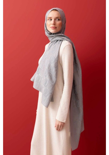 Dama Desen Gri Naia Pamuk Şal : 241-3001-211