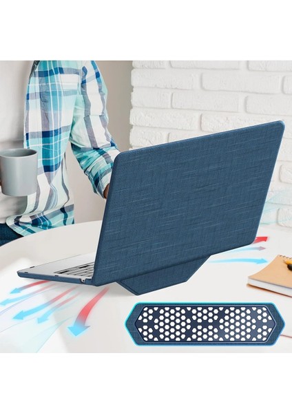 Macbook Air 13.6 Macbook Kumaş Kapak - Lacivert