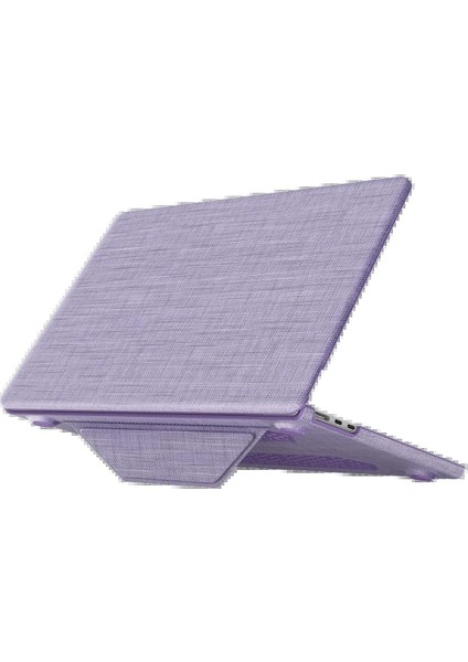 Macbook Air 15 2023 Macbook Kumaş Kapak - Mor
