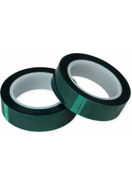 Yeşil Polyester Maskeleme Bandı 25 MM × 55 M – 220 °c Isıya Dayanıklı fiyatları