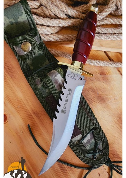 Outdoor Bıçak Bıçağı Ay Yıldız Kamp Bıçağı Kılıf Hediyeli