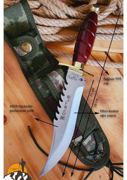 Outdoor Bıçak Bıçağı Ay Yıldız Kamp Bıçağı Kılıf Hediyeli fırsatları