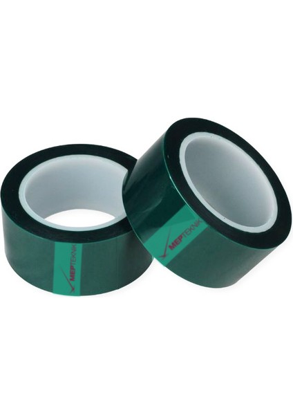 Yeşil Polyester Maskeleme Bandı 20 MM × 55 M – 220 °c Isıya Dayanıklı modelleri