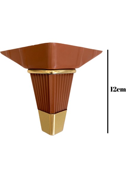 Irem Kahverengi Altın 12CM Plastik Ayak Mobilya Masa ve Dolap Ayağı(Kahverengi ALTIN)(12CM) indirimleri