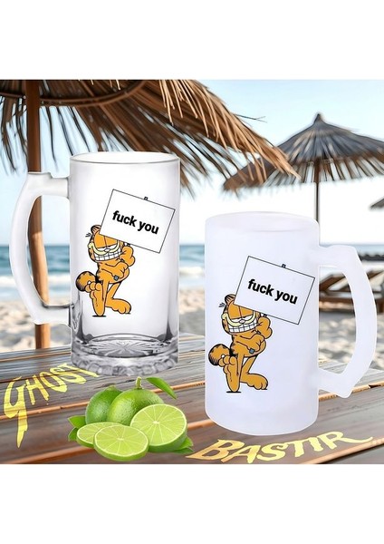 Garfield Buzlu Ya Da Buzsuz Bira Bardağı