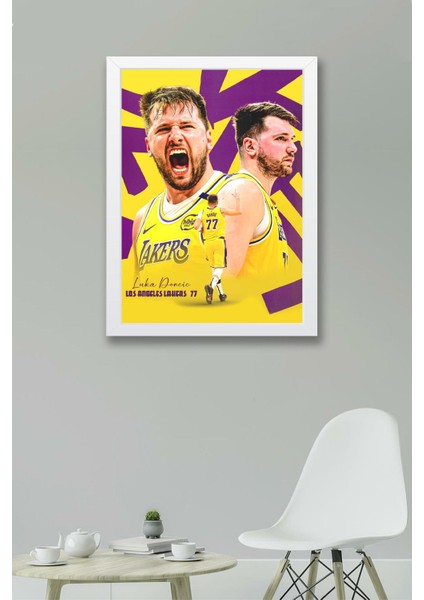 Luka Doncic Çerçeveli Tablo - Los Angeles Lakers Nba Posteri Tablo fiyatları