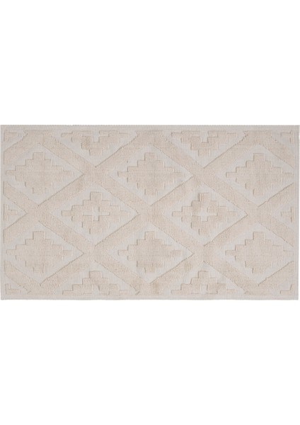 Soft Nil 2'li Banyo Paspası - Ekru - 60X100 cm + 50X60 cm