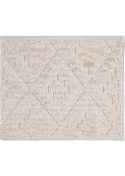 Soft Nil 2'li Banyo Paspası - Ekru - 60X100 cm + 50X60 cm