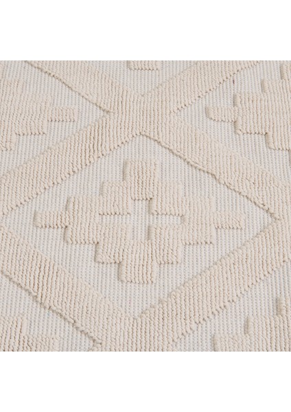 Soft Nil 2'li Banyo Paspası - Ekru - 60X100 cm + 50X60 cm