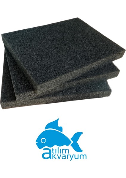 Siyah Biyolojik Sünger Kalın Gözenekli 50CMX40CMX5CM