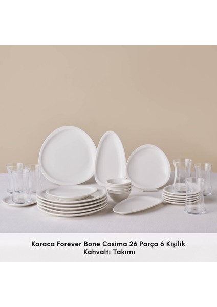 Forever Bone Cosima 26 Parça 6 Kişilik Kahvaltı Takımı